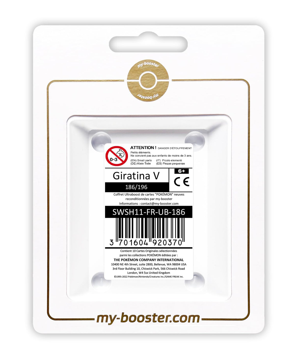 my-booster- Pokémon Company SWSH11-FR-UB-186, Multicolor