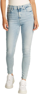 Tommy Jeans Nora MD Skn ANK Zip Bi1213 Dw0Dw20034 Ceñido, Denim (Denim Ultra Light), 34W / 28L para Mujer