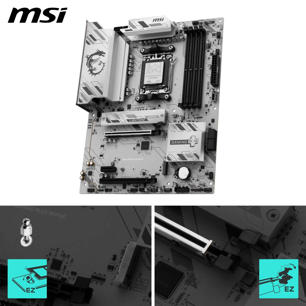 MSI B850 Gaming Plus WiFi6E DDR5 AM5 7E80-001