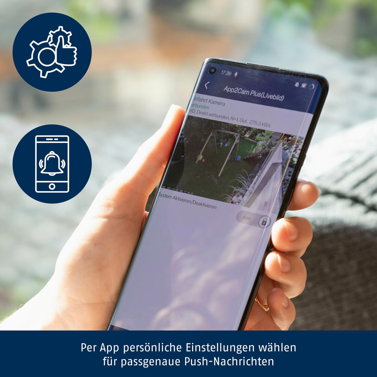 ABUS WLAN outdoor camera PPIC44520 - Cámara con aplicación, detección de movimiento, diferenciación de objetos, notificación push, visión nocturna, tarjeta de memoria de 8 GB, 1080p/Full HD, noir