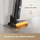 dreame H12S Aspiradora en Seco y Húmedo, 16000Pa Potencia Aspiradora Escoba Sin Cable, Múltiples Modos de Limpieza, Secado con Aire Caliente, Detección Inteligente de Suciedad, Negro
