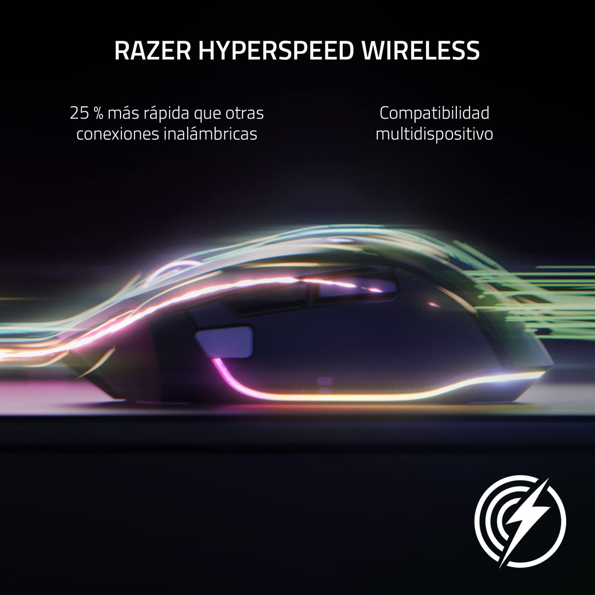 Razer Basilisk V3 Pro - Ratón Inalámbrico Personalizable para Juegos con Rueda Inclinable Hyperscroll (Sensor Óptico Focus Pro 30K, Iluminación Cromática de 13 Zonas, Botones Programables 11) Negro