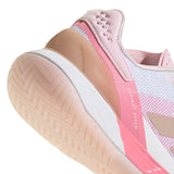 adidas Defiant Speed 2 Tennis Shoes, Zapatillas de Tenis Mujer, FTWR White/Ash Pearl/Bliss Pink, 39 1/3 EU