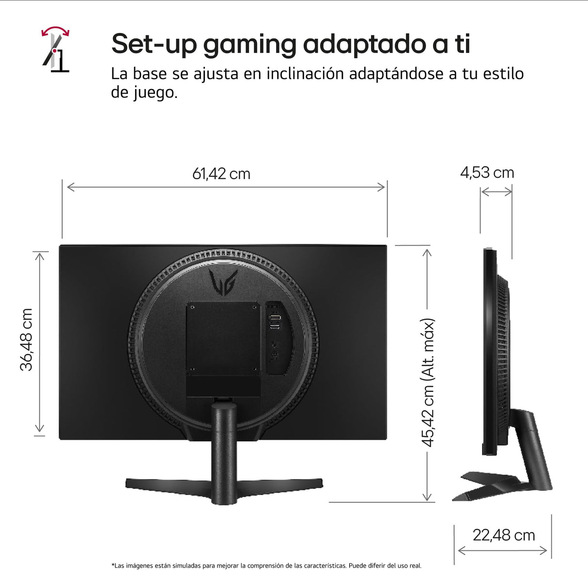 LG 27GS60F-B - Monitor Gaming Ultragear, 27", Full HD 1080p, (1920x1080), AMD FreeSync, Compatible con NVIDIA G-Sync, 180Hz, 1ms, 16:9, Panel IPS, Negro