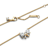 PANDORA Timeless 363508C01-45 - Collar de plata de ley con aleación de metal chapado en oro y circonitas, tamaño 45 cm, 45cm, Plata esterlina, Circonia cúbica