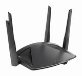 D-Link DIR-X1860 Router Gaming Wi-Fi 6 1800 Mbps, control por voz Alexa, Google Home, seguridad wifi WPA3, MU-MIMO, dual-band, Triple VLAN comp FTTH, control parental, 4 x LAN Gigabit, 1x WAN Gigabit