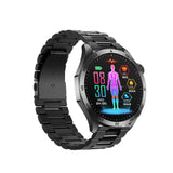 Knauermann Pro 3 Fan Edition Redondo (2025) Negro Reloj Inteligente con función de telefonía, función ECG Plus HRV y SOS, BT Bluetooth, apnea del sueño, Titanio Negro, Negro, Titan Schwarz, Redondo