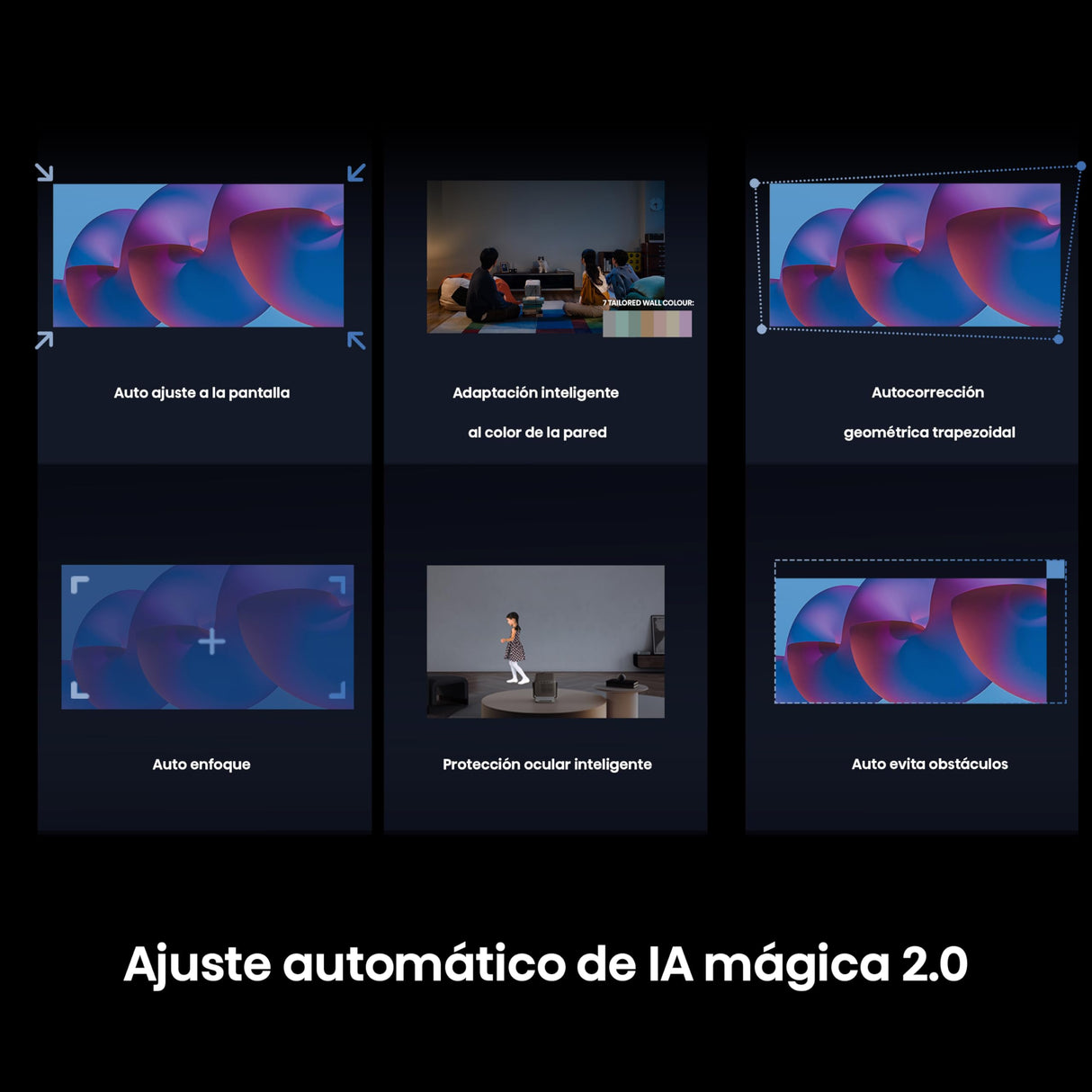 Hisense M2SE Pro - Mini Proyector Laser Trichroma UHD 4K Smart TV, 65 a 200 Pulgadas, 1150 Lumen, Dolby Vision, Audio 2x10W, Zoom Óptico, Autoenfoque, Protección Ocular, Auto-Corrección Trapezoidal