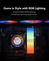 Lexar THOR RGB Memoria RAM DDR5 32GB Kit (2x16GB) 6000 MHz, DRAM 288-Pin UDIMM PC Memoria DDR5 para Computadora Juegos Alto Rendimiento Compatible con Intel XMP 3.0/AMD Expo 1.35V (LD5U16G60C38BG-RGD)