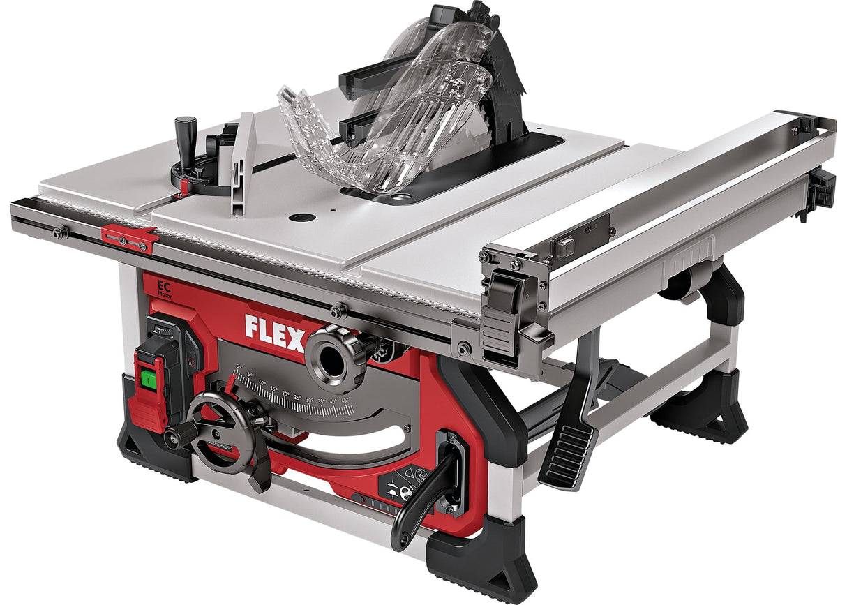 Flex Sierra circular de mesa inalámbrica 18 V TS 92 18-EC (luz LED, ajuste de ángulo continuo, con saco de virutas, motor EC) 532591
