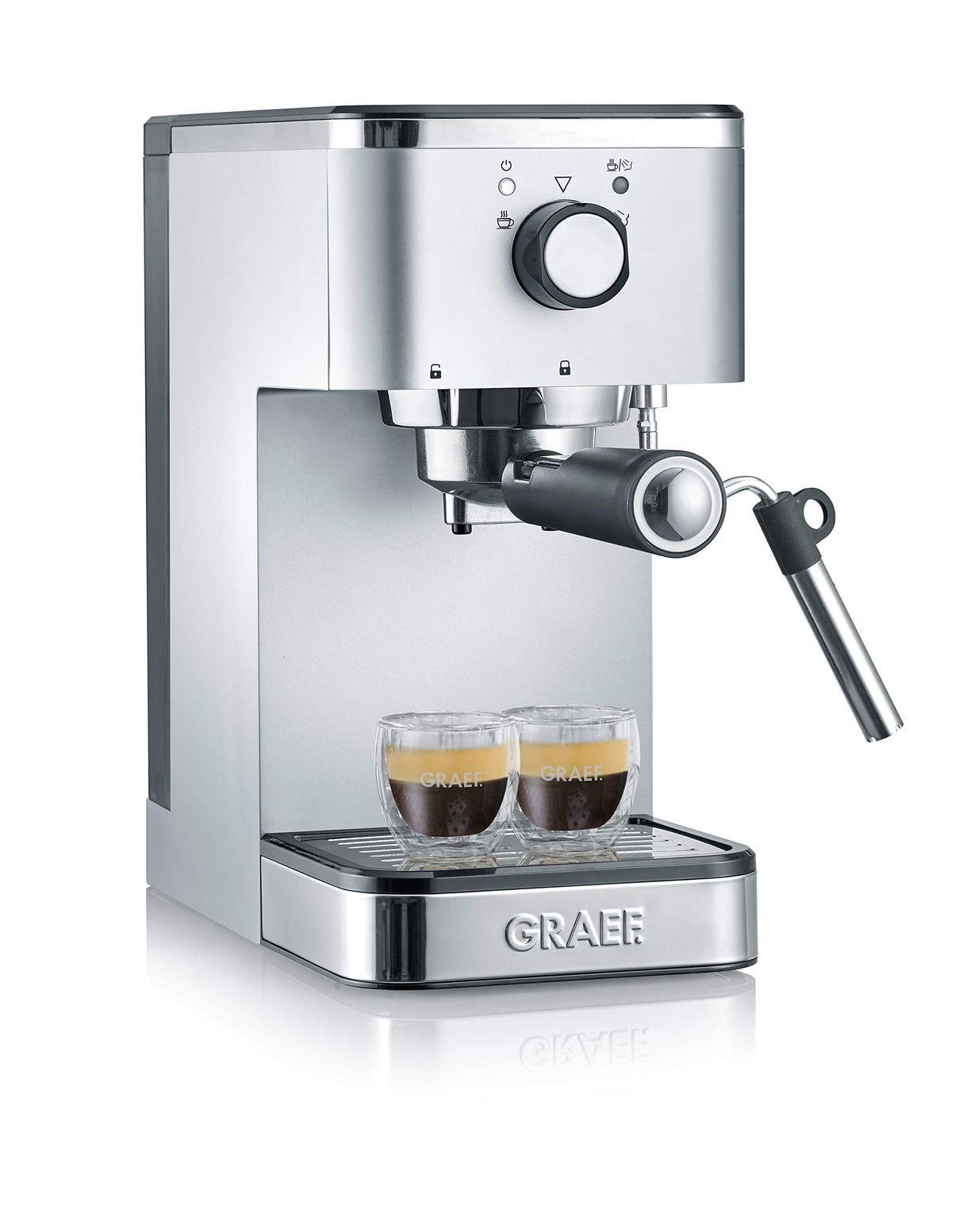 Graef Cafetera espresso Salita ES400, color plateado