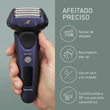 Panasonic Series 800 ES-LV67 Afeitadora premium (Motor ultrarrápido, 5 hojas precisión nanométrica, cabezal multiflexible con 16 direcciones, funda de viaje, lavable, ion de litio) morado y negro