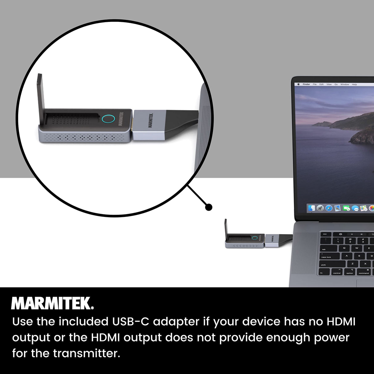 Presentación inalámbrica HDMI/USB-C - STS1-1080p Full HD - Transmisor Inalámbrico - Cable HDMI Inalámbrico - Presentación Inalámbrica Desde el Portátil al proyector/Pantalla