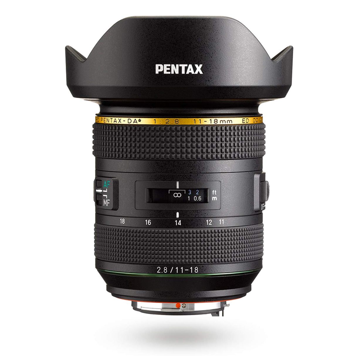 HD Pentax-DA 11-18mmf2.8Ed DC AW Zoom Ultra Gran Angular de 17-27,5mm (Equivalente en 35 mm) Resistente Al Clima Fotos Nítidas y con Un Alto Contraste Sin Reflejos Ni Efecto Fantasma AF Silencioso