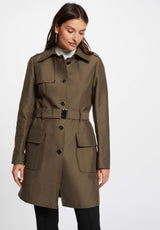 Morgan 242-ginai Gabardina, Caqui, 36 para Mujer