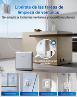 ECOVACS Winbot W2 Pro Omni Robot limpiacristales, con estación multifunción, Carga Durante el Funcionamiento, pulverizador de Agua de Triple Boquilla, protección de 12 Niveles