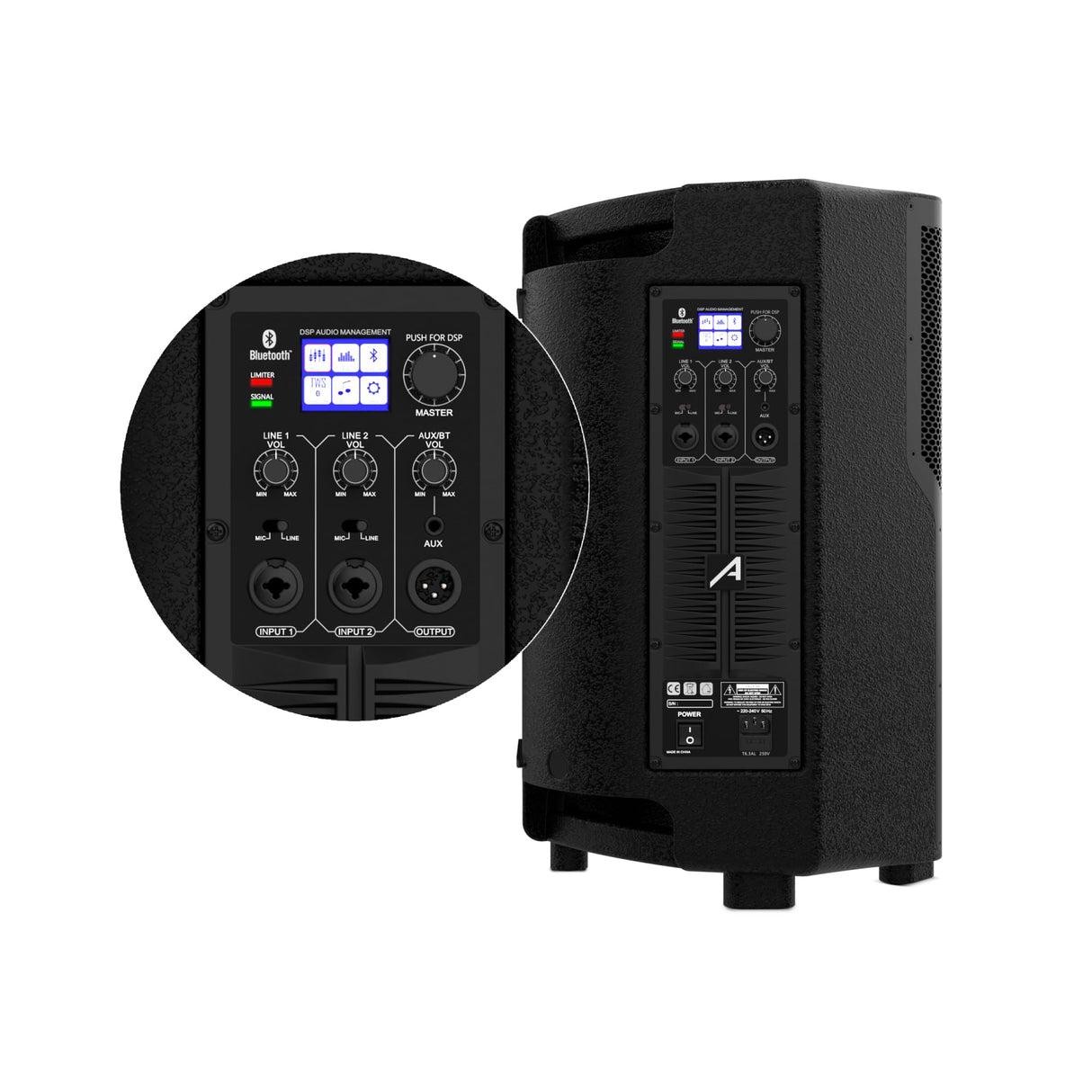 Audibax Pro Kingston 12 DSP Altavoz Activo 12" 800W + Funda Incluida