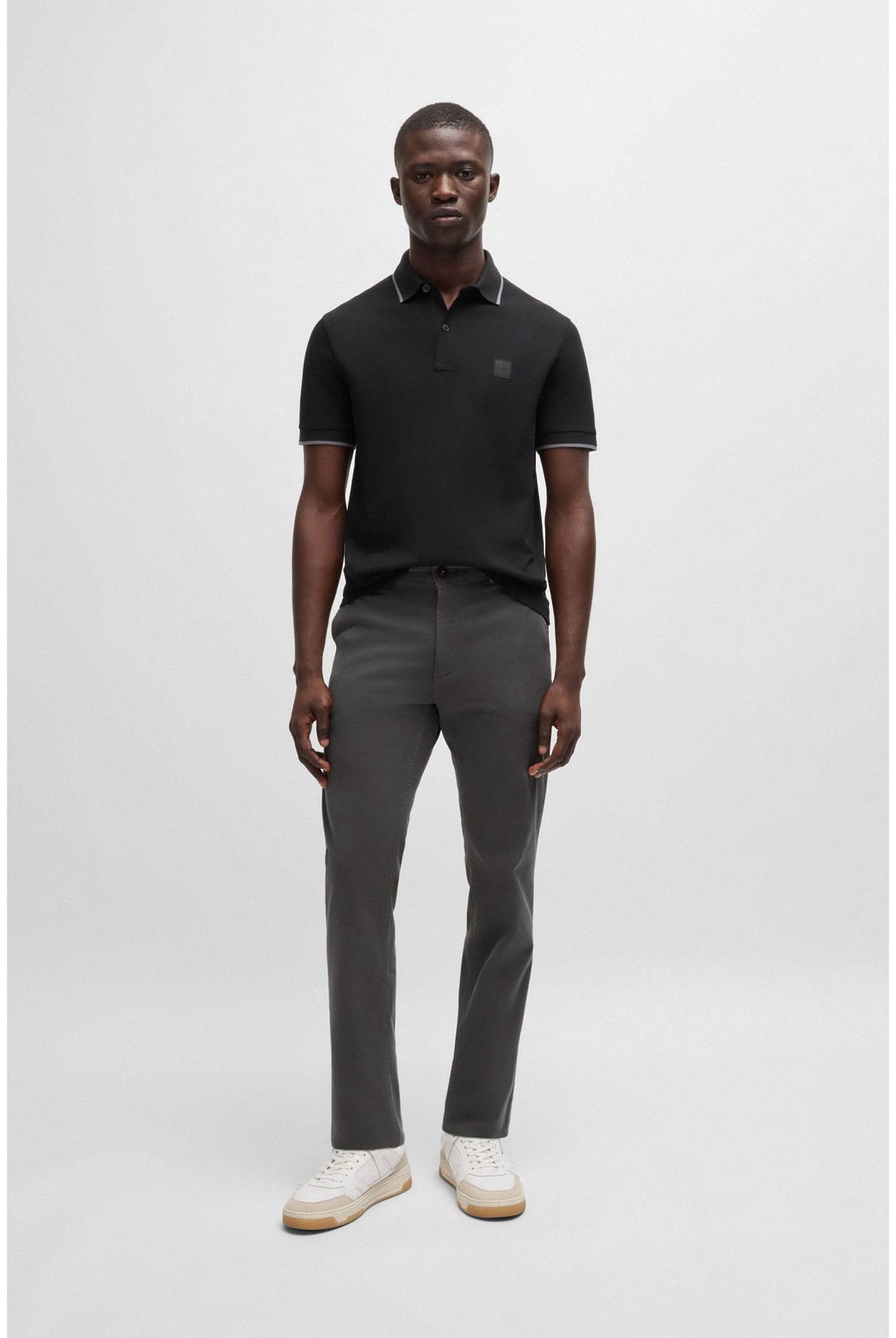 BOSS Chino_slim, Pantalones Planos Hombre, Grey20, 33W / 32L