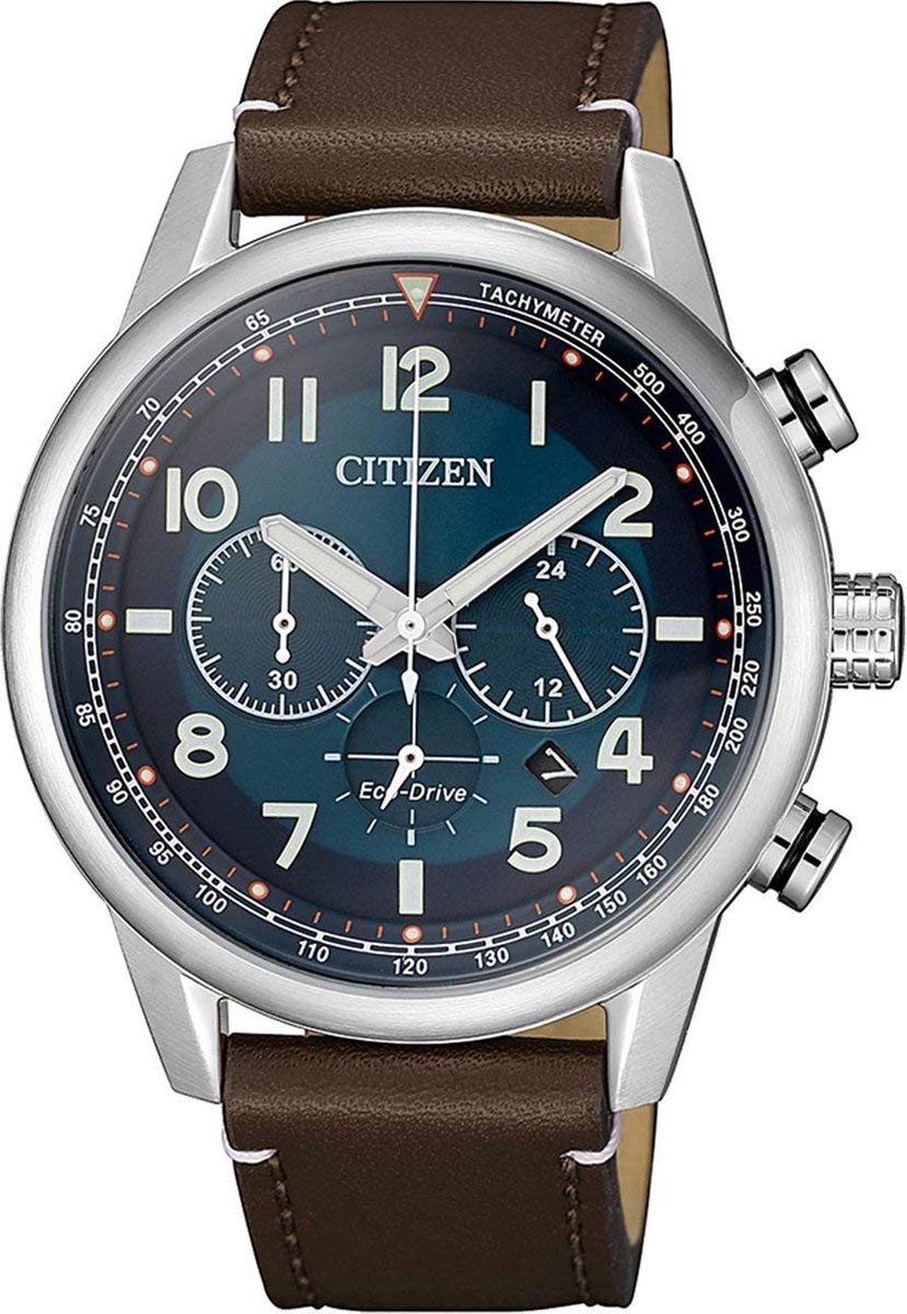 Citizen Reloj Cronógrafo para Hombres de Cuarzo con Correa en Cuero CA4420-13L
