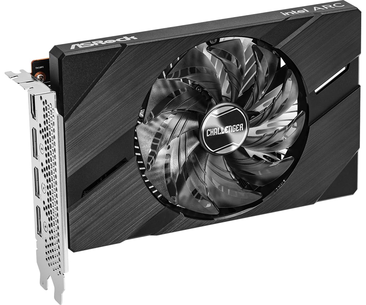 ASRock Intel ARC A380 Challenger ITX 6GB OC, 6GB DDR6, PCIe4, HDMI, 3 DP, Reloj de 2250 MHz, refrigeración de 0 dB, diseño Compacto