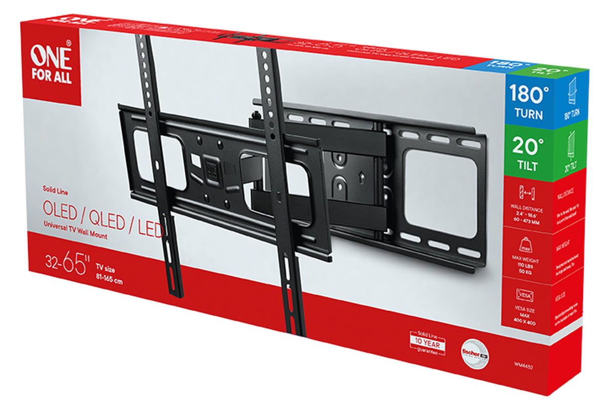 Soporte Pared TV Giratorio 180º Solid 32'' A 65''