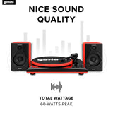 Gemini TT-900 Red | Tocadiscos con Sistema de Sonido – Bluetooth – Sistema Completo