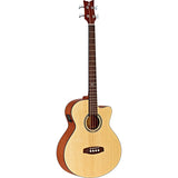 ORTEGA Acoustic Bass 4-String Deep Series 5 Tapa de abeto macizo Sapele D538-4