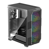 Xilence Xilent Breeze II X812.ARGB - Carcasa para Ordenador de Videojuegos (3 Ventiladores ARGB de 120 mm, 1 Ventilador PWM de 120 mm, Carcasa para Torre ATX, Panel Lateral de Cristal, Elegante Malla