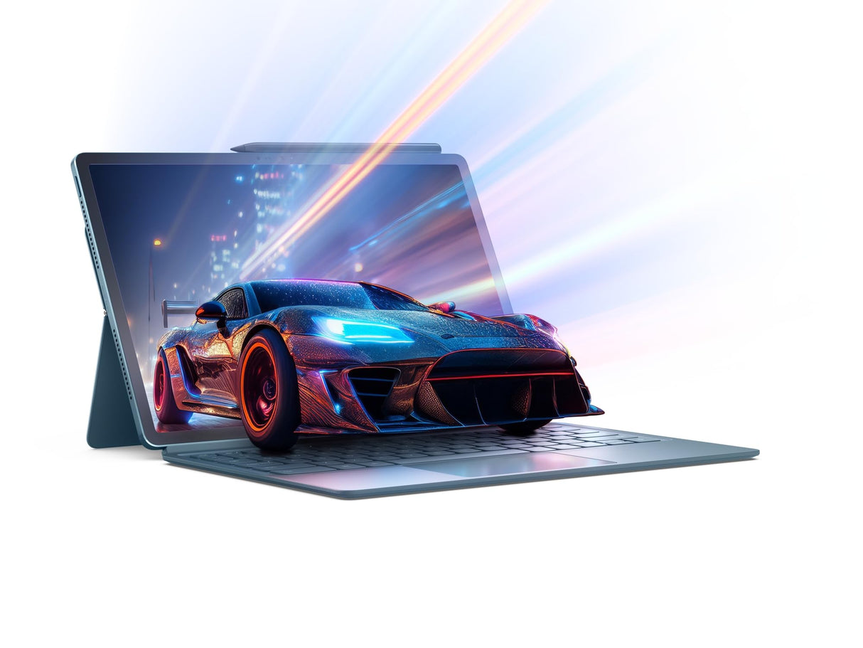 Lenovo Yoga Tab Plus – Tablet IA 12.7" 3K (Qualcomm Snapdragon 8 Gen 3, 16 GB RAM, 256 GB UFS 4.0, 144 Hz, Wi-Fi 7, Bluetooth 5.4, Android 14) Tidal Teal - Incluye Teclado + Pen