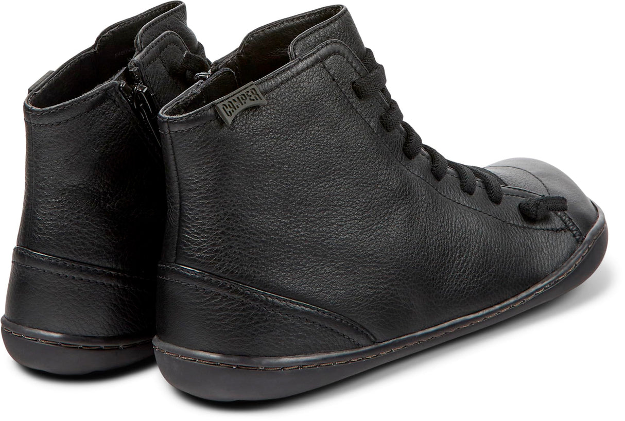 Camper Peu Cami, Barco Ankle Mujer, Negro, 38 EU