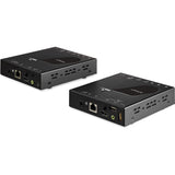StarTech.com Extensor KVM HDMI por LAN - 4K 30Hz - Alargador de Vídeo por Ethernet CAT6 IP con USB, Negro