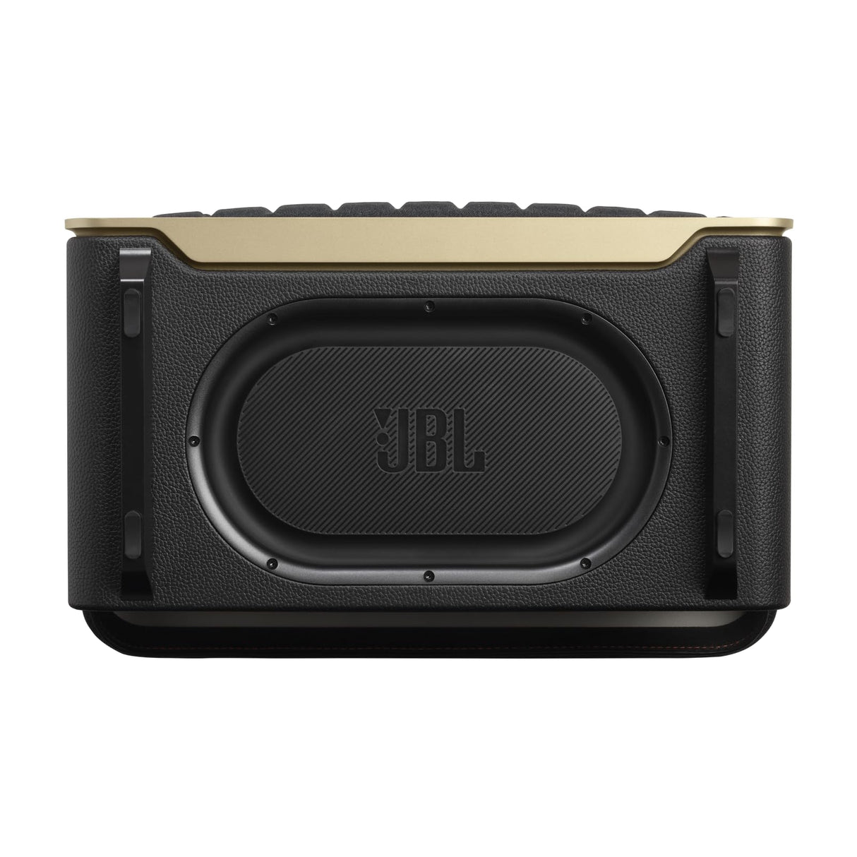 JBL Authentics 200, Altavoz Inteligente con tecnología Bluetooth, diseño Retro, con cuadrícula Gris, Wi-Fi Integrado, Google Assistant, Amazon Alexa, AirPlay, One App, Negro, Enchufe UK (Tipo G)