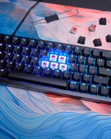 CHERRY XTRFY K5V2 Compact, Teclado Gaming Mecánico en Formato 65 %, Distribución de Teclado Inglés UK (QWERTY), Sistema Hot Swap, Switches CHERRY MX2A RED, Negro