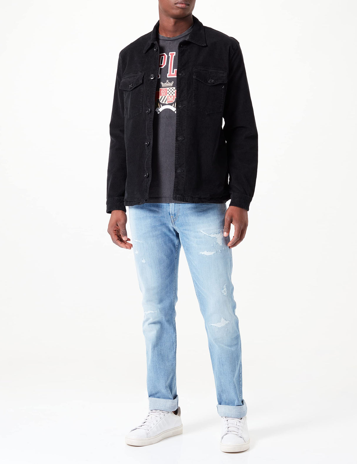 REPLAY Anbass Aged Jeans, 010 Azul Claro, 31W / 32L para Hombre