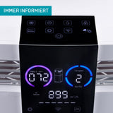djive Pure 1200 Purificador y humidificador Professional, CADR 697 m³/h, elimina el 99,99% con filtro HEPA H13, UV-C, filtro de carbón activo e ionizador con aplicación & Alexa, hasta 200 m²