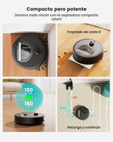 LEFANT M330 Robot Aspirador y Fregasuelos con Mapeo 3 en 1, 5000Pa de Succión, 150min, Navegación dToF, Evitación de Obstáculos PSD 190°, Alexa/App/i Watch, Ideal para Pelo de Mascotas y Alfombras