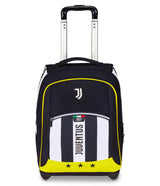 Seven Juventus Big Trolley escolar fijo, blanco y negro, 2 en 1, doble uso, trolley y mochila, escuela primaria, niño, fútbol, Negro, Talla única, Casual