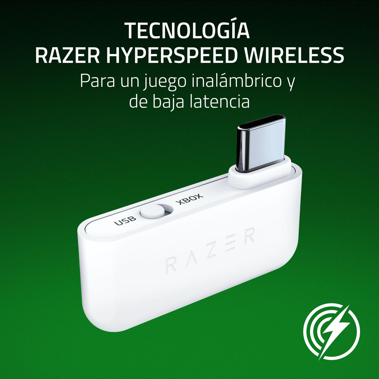 Razer Kaira HyperSpeed - Auriculares de Juego inalámbricos multiplataforma para Xbox (Inalámbricos HyperSpeed, Transductores Triforce de 50 mm, Micrófono cardioide HyperClear) Blanco