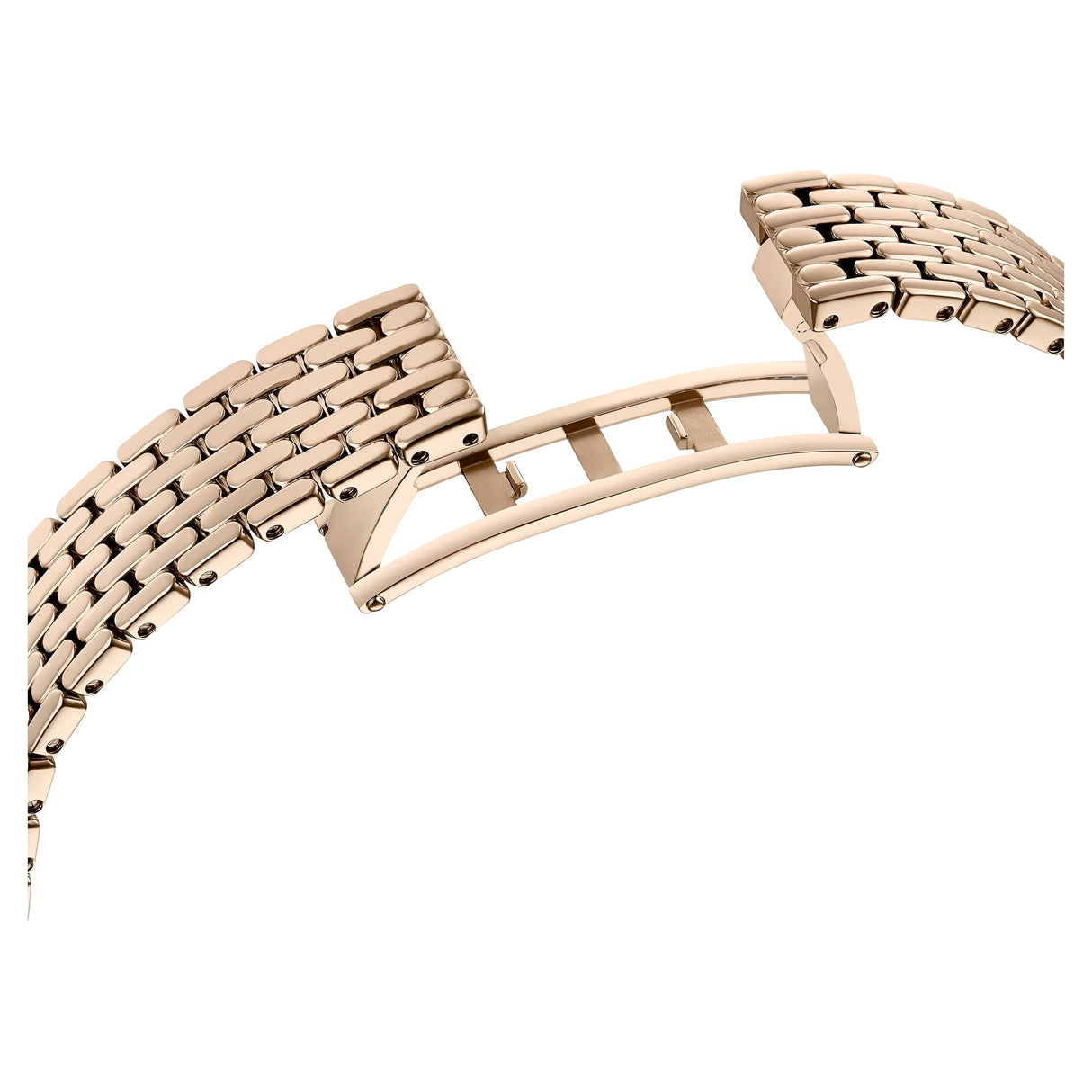 Swarovski Reloj Attract, Brazalete de metal, Blanco, PVD tono oro