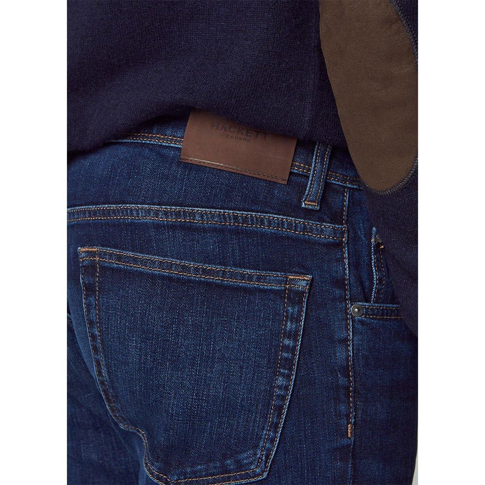 Hackett London Jeans Wash Vintage para Hombre, Azul (Denim Blue), 31W/28L, Azul (Denim Blue), 31W x 28L