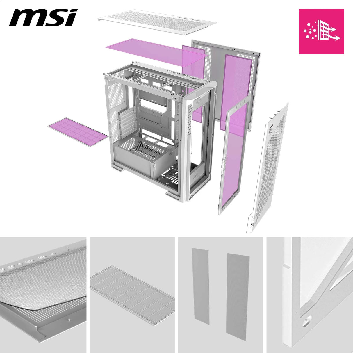 MSI MPG Velox 300R PZ White