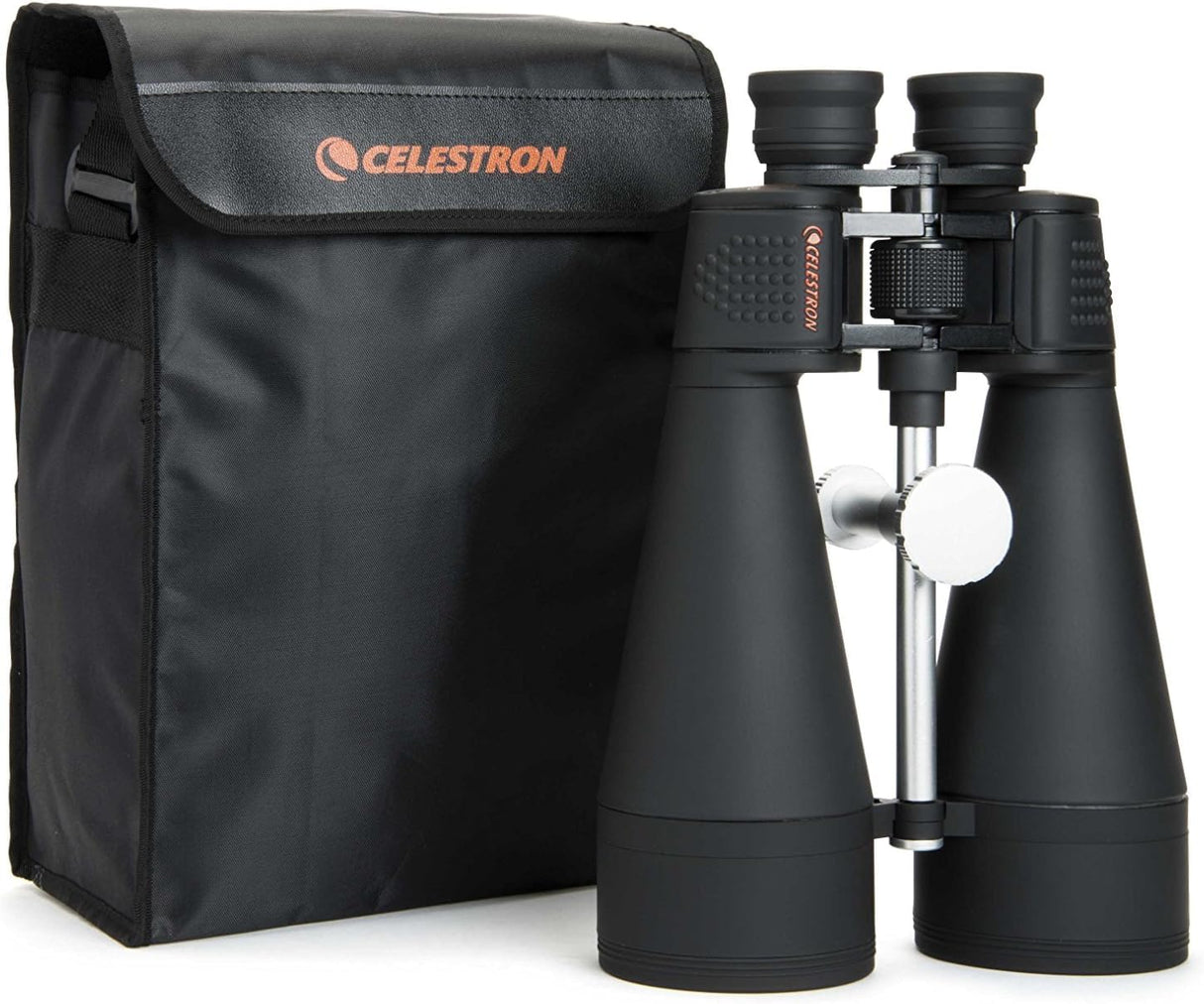 Celestron 71018 SkyMaster 20x80mm Prismáticos Porro Prism con Lente Multicapa, Cristal de Prisma BaK-4 y Funda de Transporte, Negro