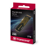 Transcend 2TB M.2 2280 SSD con disipador de Calor, hasta 7,400MB/s para PS5, computadoras de Escritorio, laptops, PCIe 4.0 NVMe Gen4x4 Internal SSD, 3D TLC NAND-TS2TMTE255S