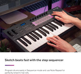 Novation FLkey 37, controlador de teclado - integración perfecta con FL Studio y modos Chord y Scale. Todo el software que necesitas para producir música