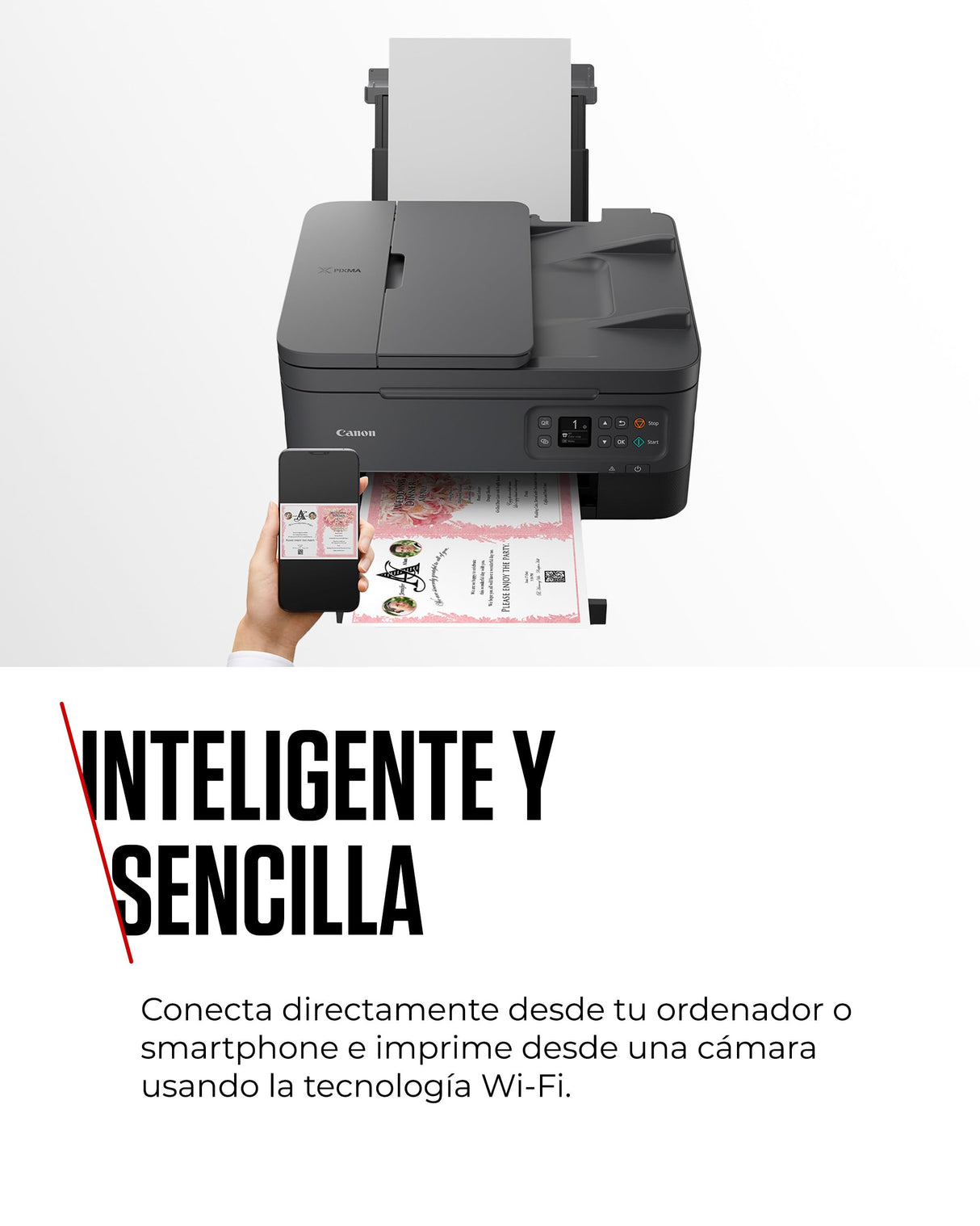 Canon Pixma TS7450i Impresora Multifunción 3 en 1, Sistema de Inyección de Tinta, Impresión, Escaneo y Copia, WiFi, Pixma Print Plan, Impresión a Doble Cara, ADF de 35 Hojas, Bandeja Posterior,Negro