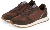 Tommy Hilfiger Runner Sneaker Hombre New Eva Mix Flag Calzado, Marrón (Ebony Brown), 43