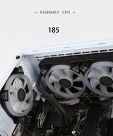 SaharaGaming P480MB-T RGB ATX - Carcasa para PC (Ventilador Pirate Turbo ARGB de 4 x 12 cm, gestión de Cables, concentrador de Ventilador de 10 Puertos, PWM, Sync) Negro