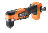 AEG - Taladro atornillador angular SUBCOMPACT 18V BRUSHLESS, 42 Nm, 500 a 1900 rpm, cabezal de retorno de ángulo, mandril de 10 mm, sin bate. ni cargador, de cartón