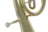 Roy Benson Trompa tenor en Sib TH-201 (modelo compacto premium, con campana de latón de Ø 24 cm, caña de latón dorado duradero, láminas de alpaca, en acabado lacado, incl. estuche de forma ligera)