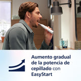 Philips Sonicare 5500 cepillo dental eléctrico, sónico con 1 nivel de intensidad, alerta de presión, EasyStart, SmarTimer y BrushPacer, blanco, modelo HX7110/01 [Nueva Tecnología]